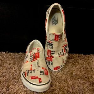 Vans Multi Color Logo Slip On - Mens Size 10